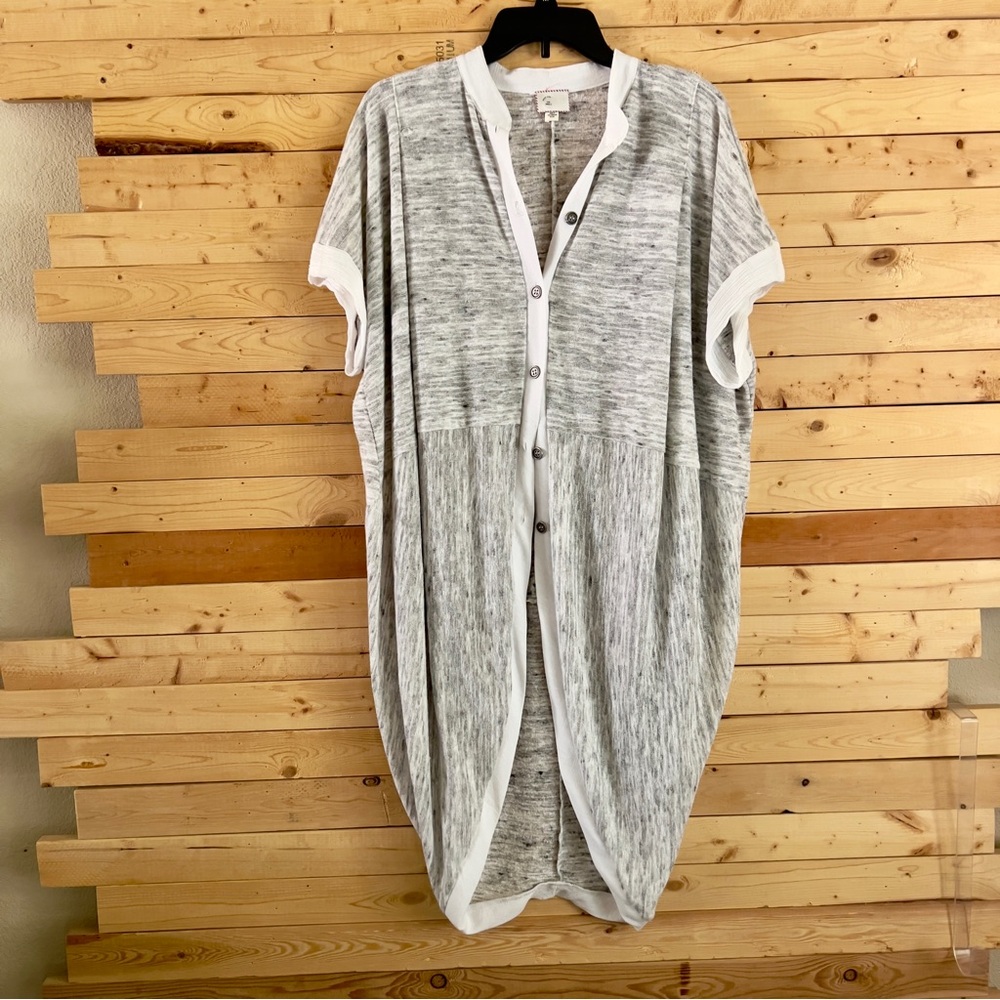 Anthropologie 9-His Stcl Postmark Bay Harbor Cacoon Oversized Cardigan Sweater